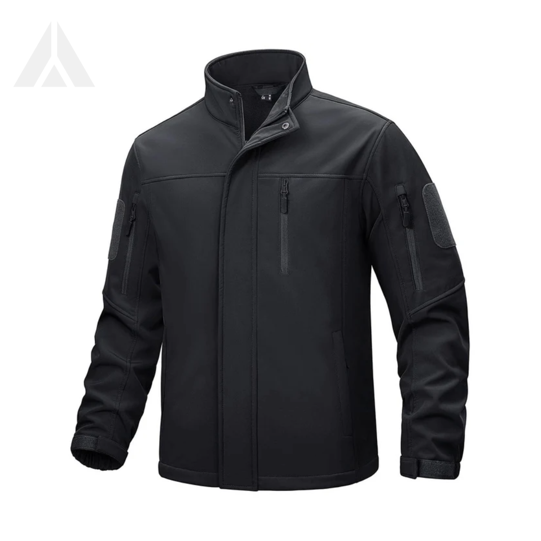 TACVASEN Tactical Softshell Jacket - Black