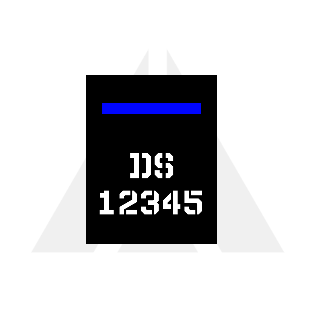 TBL Patch Tall collar number