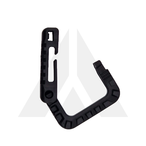 Carabiner square plastic - Black