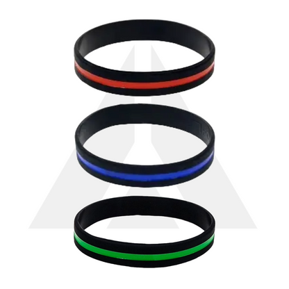 Thin line wristbands silicone