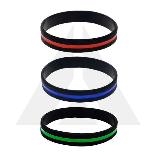 Thin line wristbands silicone