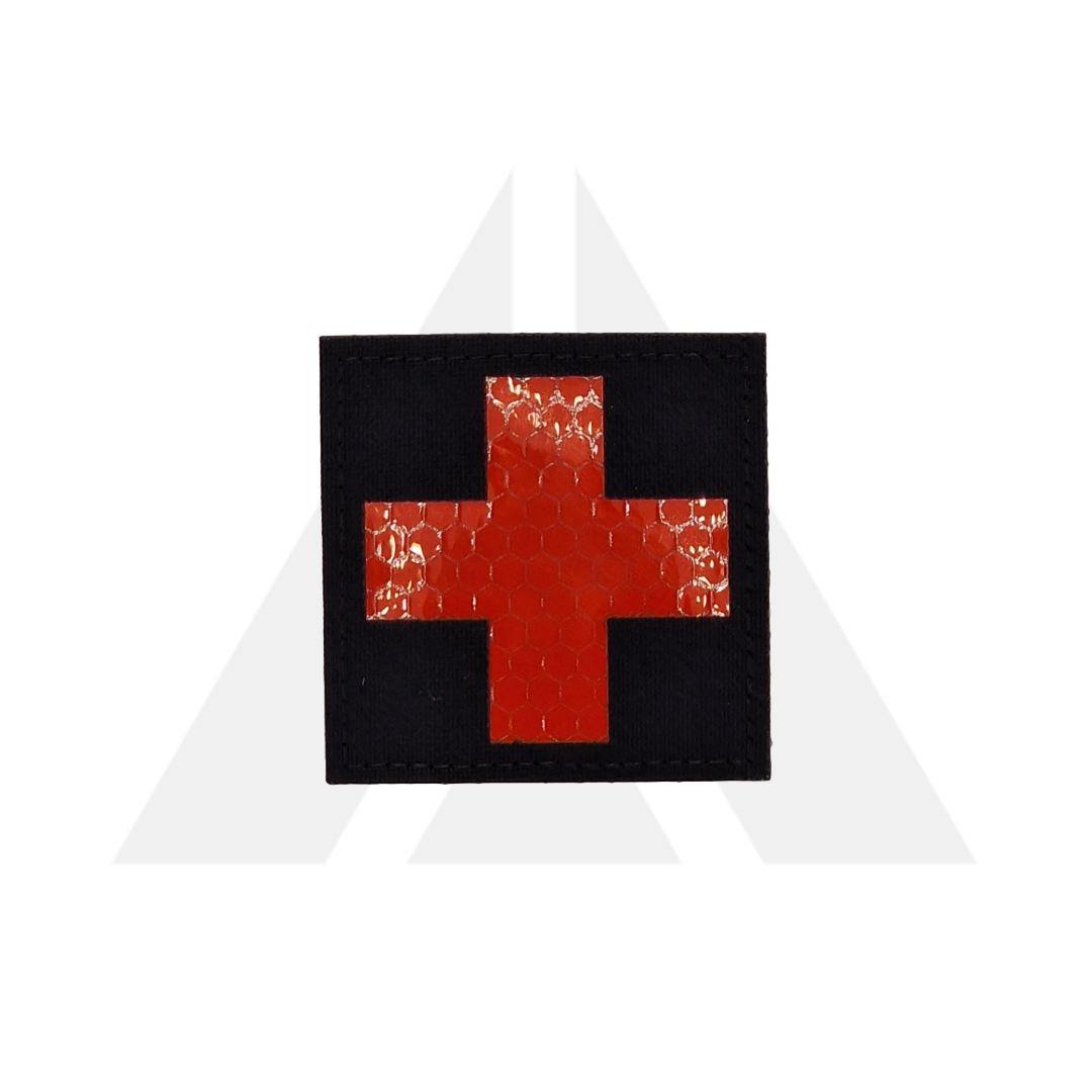 Medic cross patch red velcro