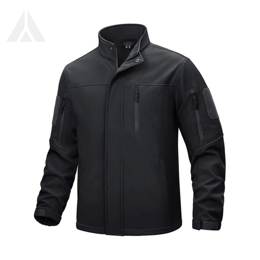 TACVASEN Tactical Softshell Jacket - Black