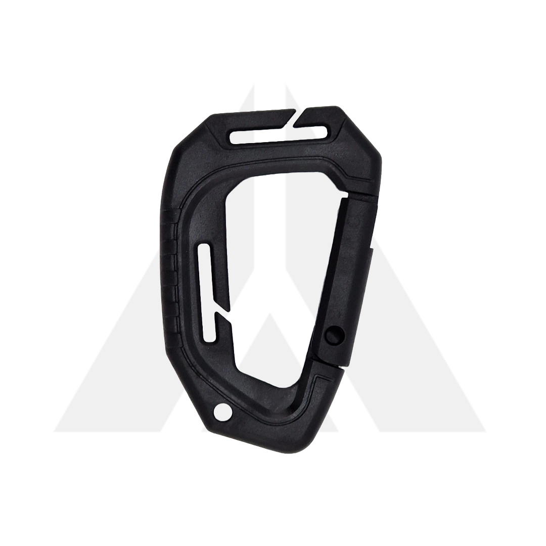 Carabiner molle large plastic - Black