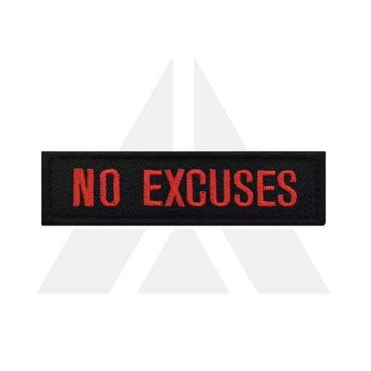 "NO EXCUSES" Patch