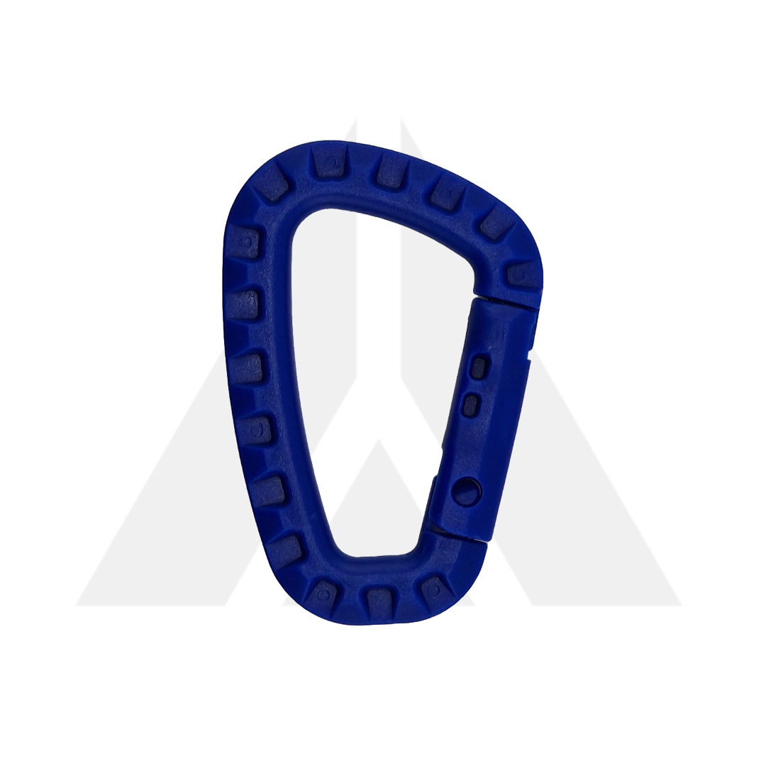 Carabiner large plastic - Blue
