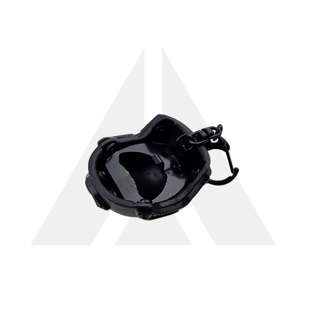 Keyring tactical helmet bottle opener - Black