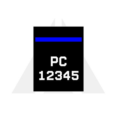 TBL Patch Tall collar number