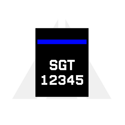TBL Patch Tall collar number