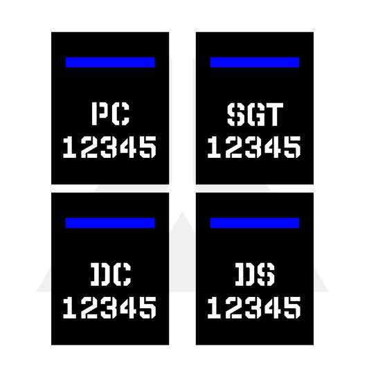 TBL Patch Tall collar number