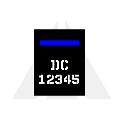 TBL Patch Tall collar number