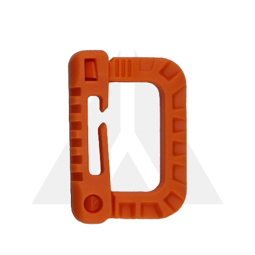Carabiner square plastic - Orange