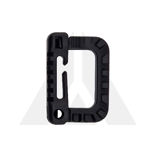 Carabiner square plastic - Black