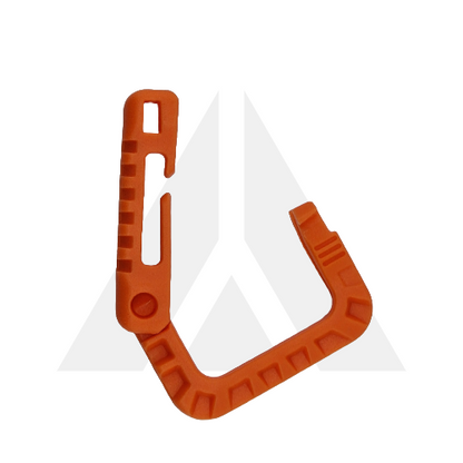 Carabiner square plastic - Orange