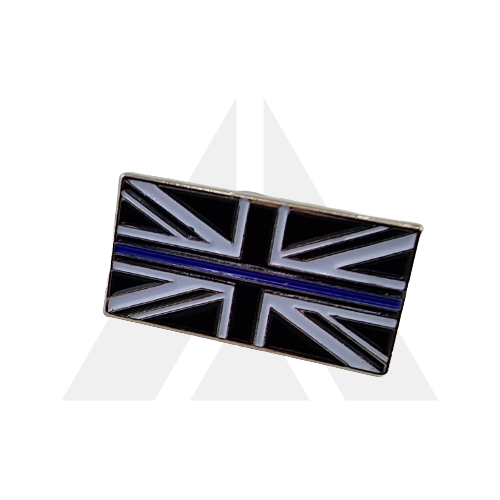 Thin blue line pin badge UK Flag