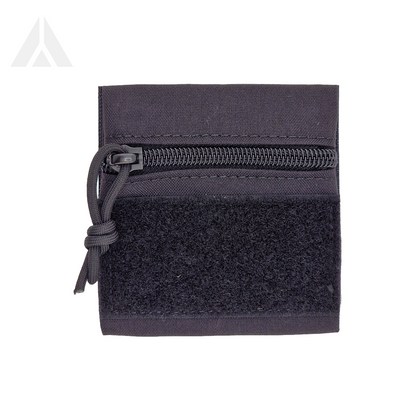 Zip pouch velcro small - Black