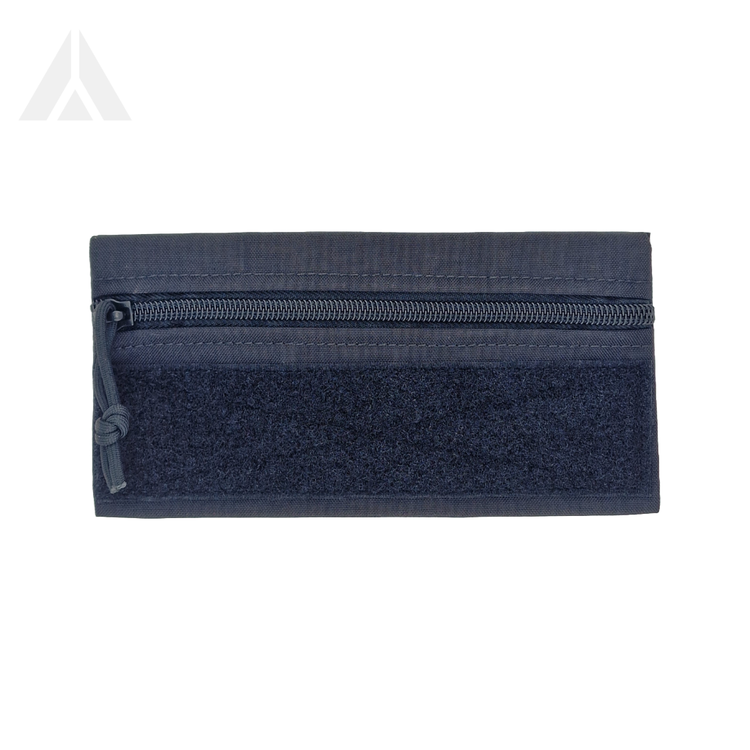 Zip pouch velcro large - Black