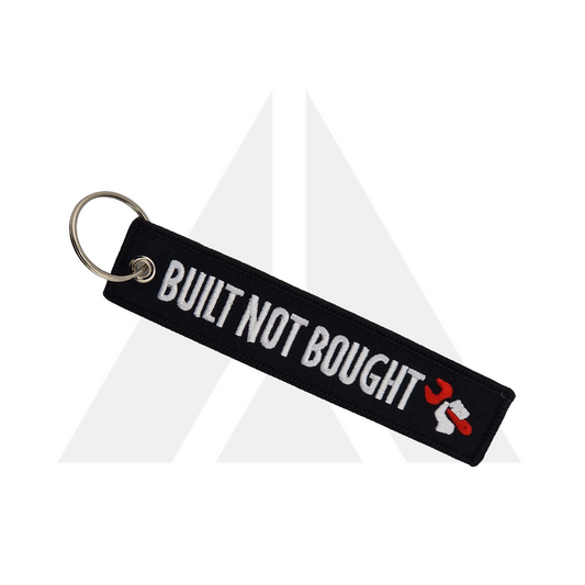 keyring tag - BUILT NOT BOUGHT