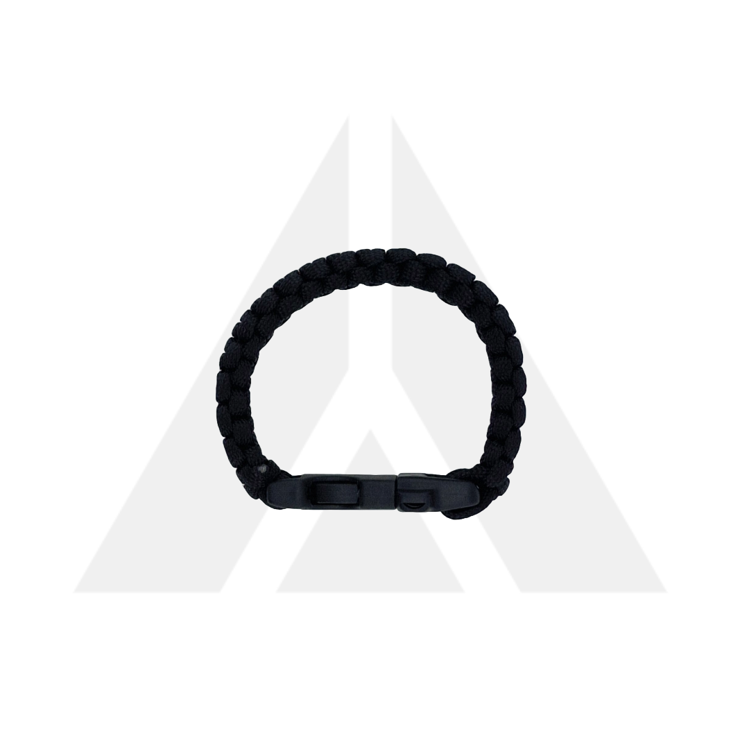 Paracord wrist band - Black