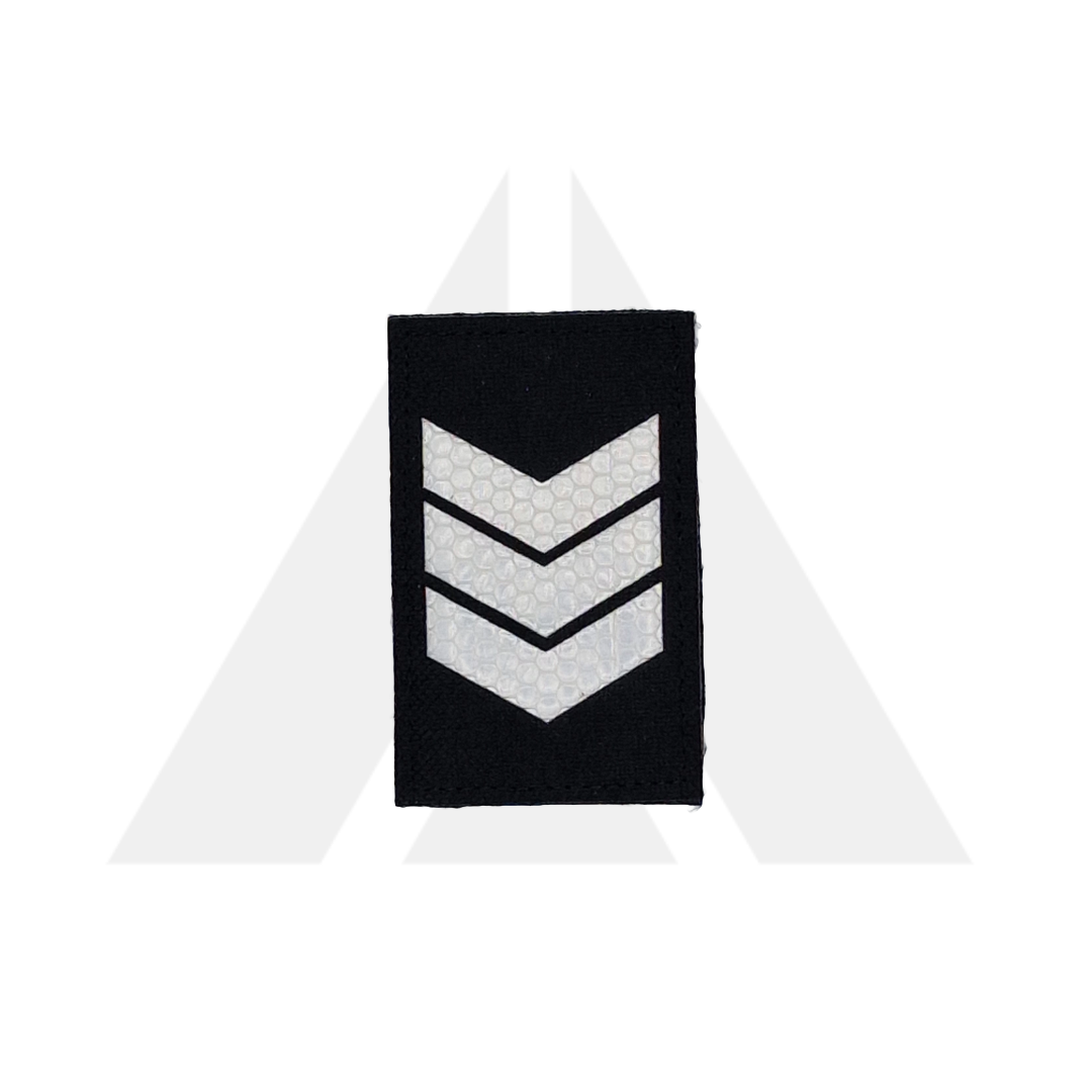 Three stripe IR patch large - Black